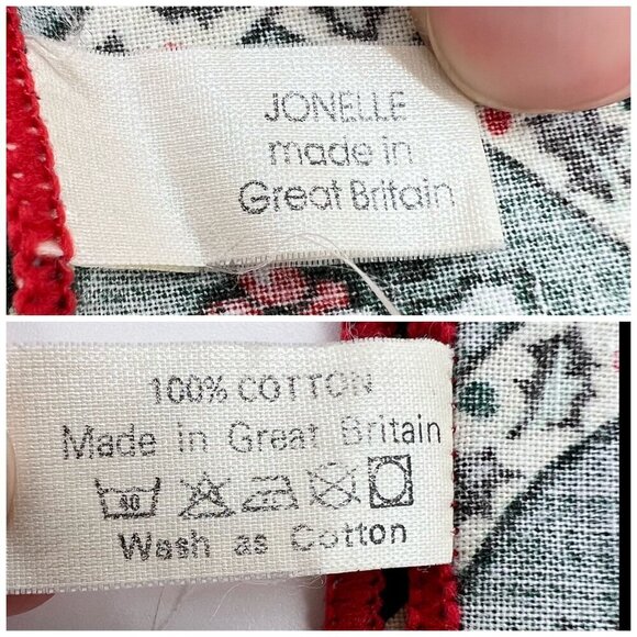 Vintage Jonelle Floral Cotton Napkins Handkerchief 100% Cotton Great Britain - Picture 2 of 9